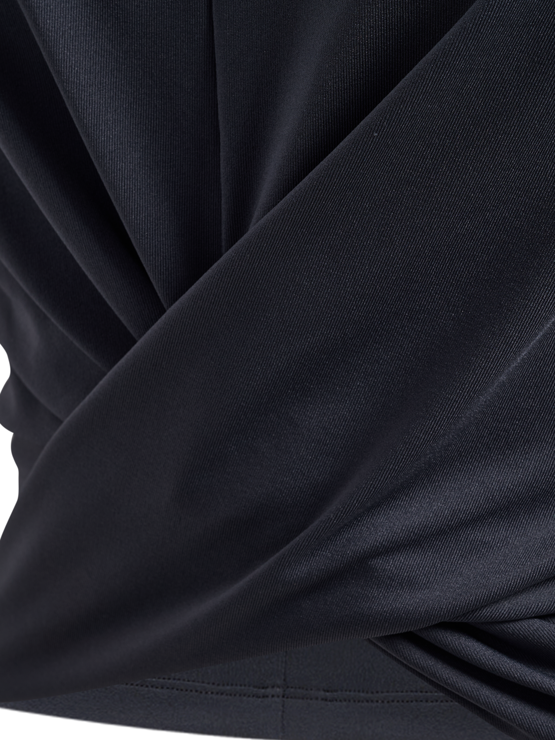 hmlYOGA WRAP W T-SHIRT S/S, EBONY, packshot