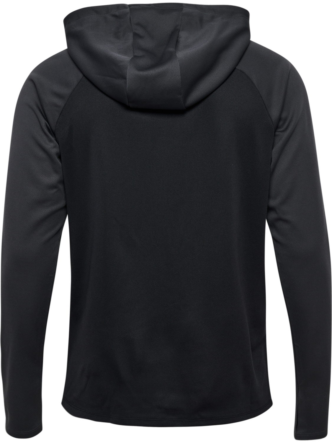 hmlLEAD 2.0 ZIP HOODIE, BLACK/ASPHALT, packshot