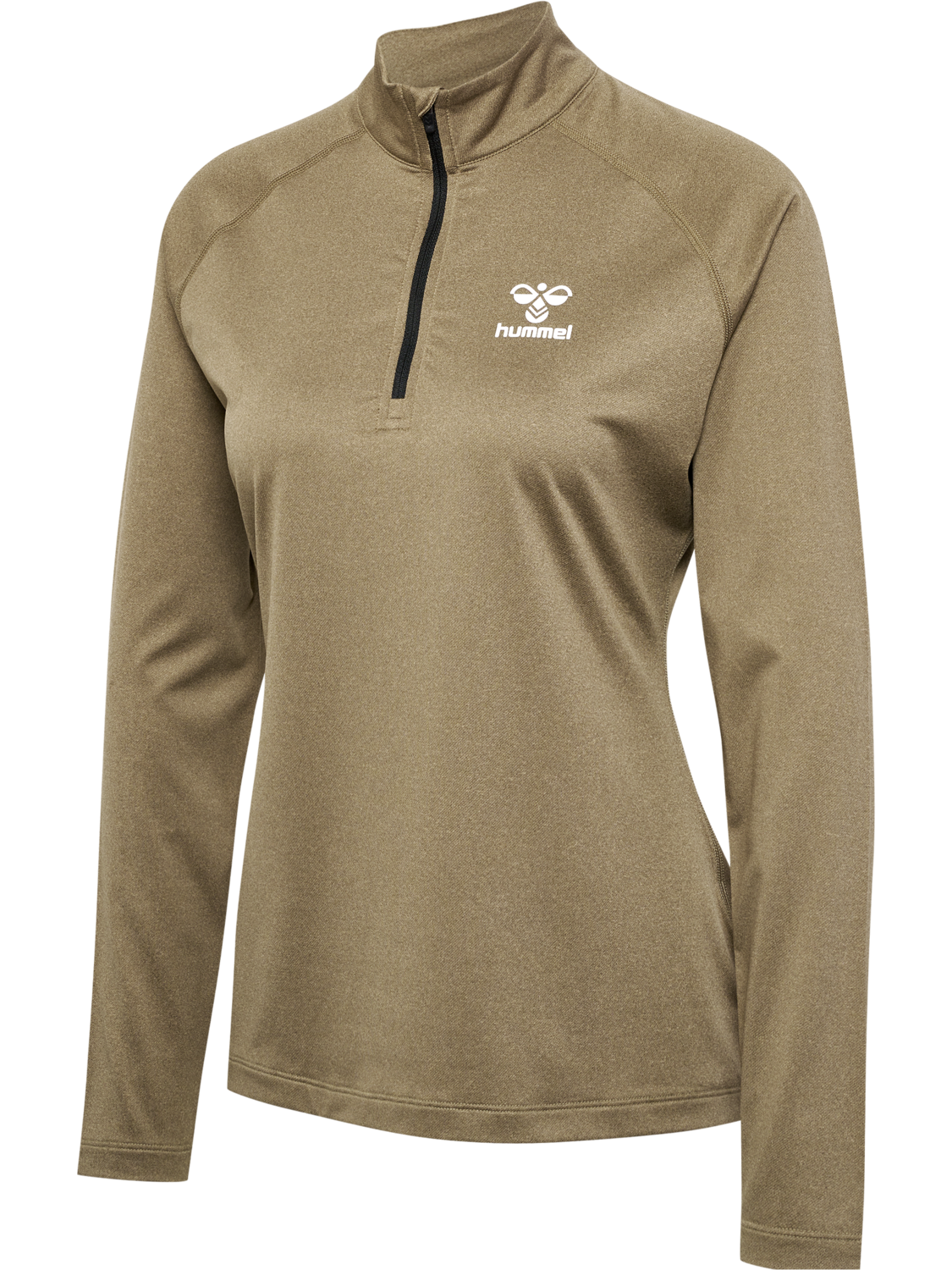 hmlSPRINT HALF ZIP WOMAN, WINTER TWIG MELANGE, packshot