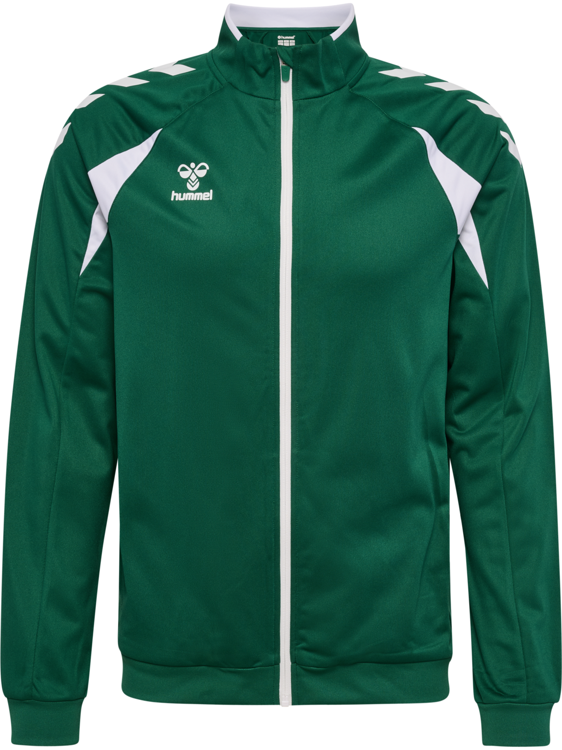 hmlCORE 2.0 TRACK ZIP JACKET, EVERGREEN/WHITE, packshot