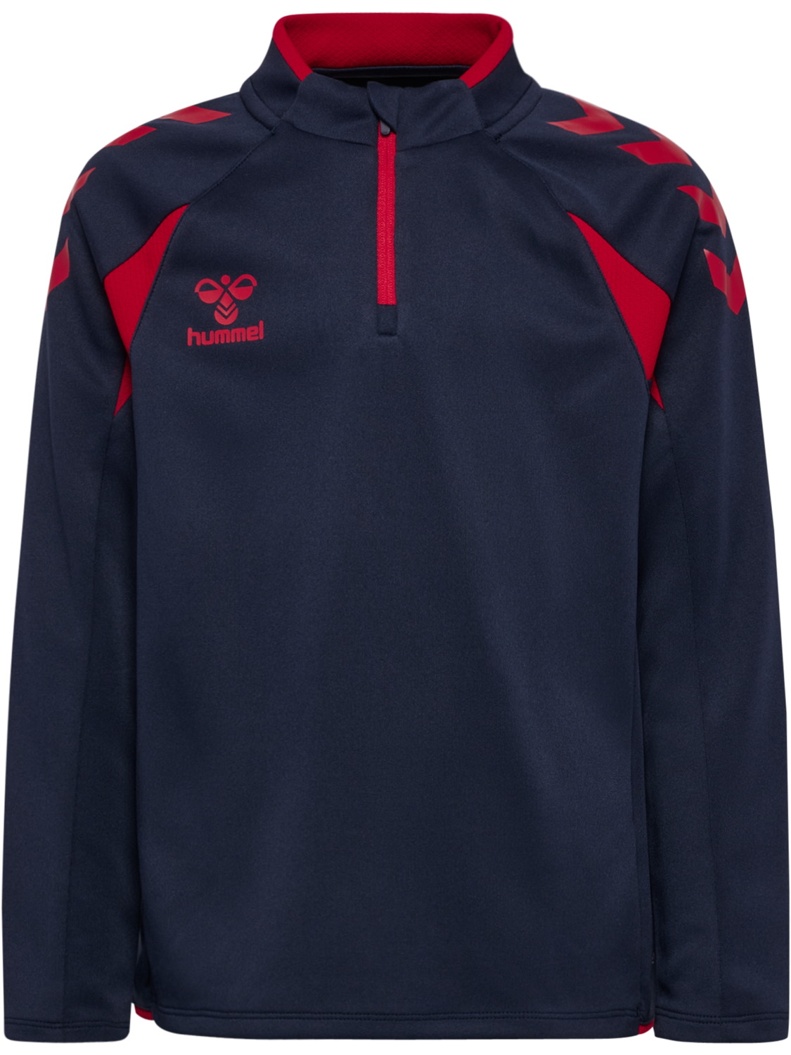 hmlCORE 2.0 HALF ZIP KIDS, MARINE/TRUE RED, packshot
