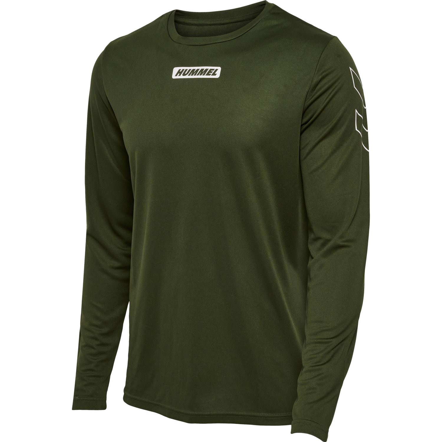 hmlTE TIHALT T-SHIRT L/S, FOREST NIGHT, packshot