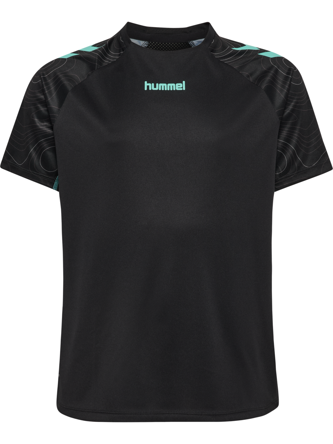hmlBLAZE 2.0 TRAINING JERSEY KIDS, BLACK/POOL BLUE, packshot