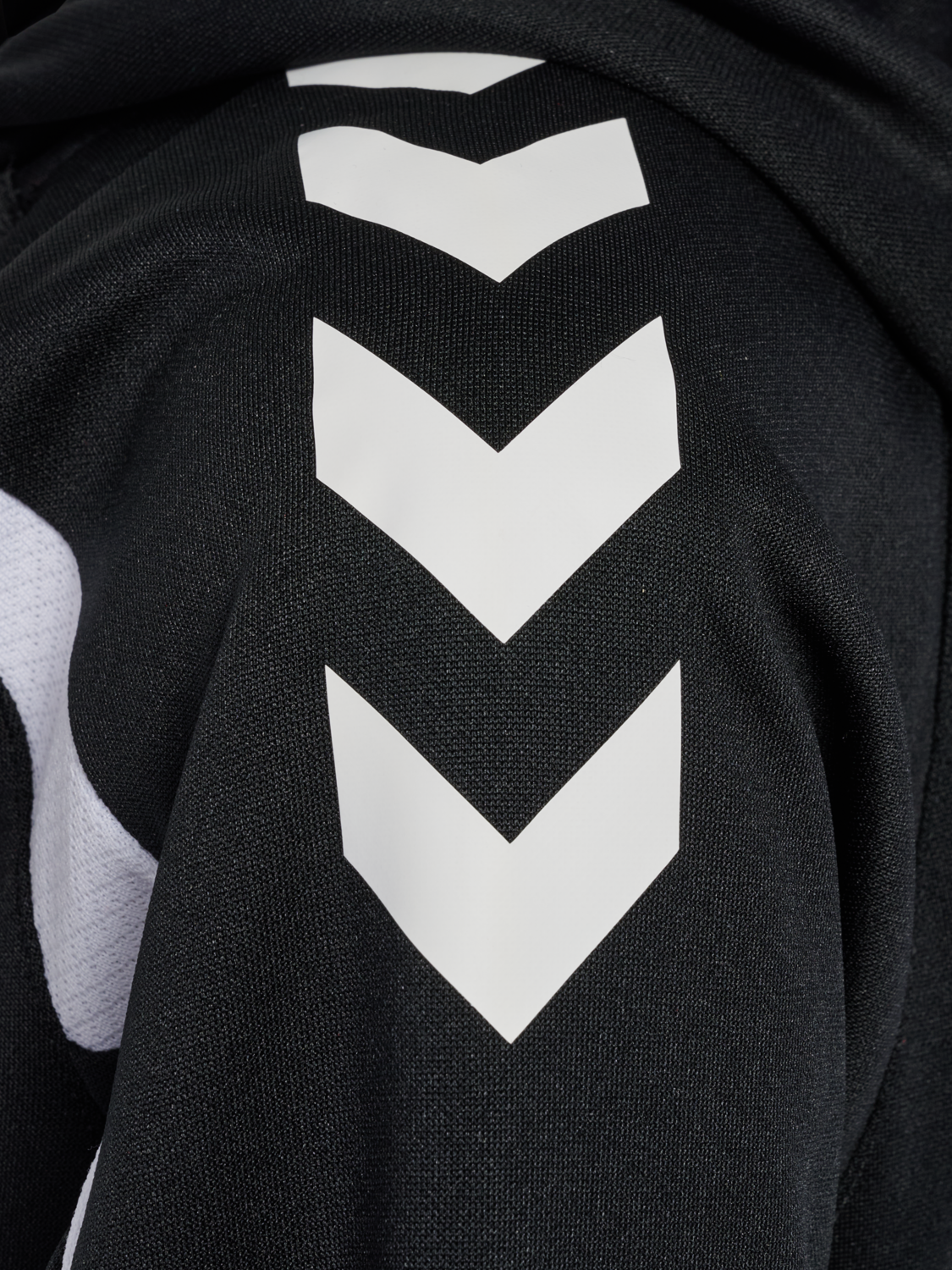 hmlCORE 2.0 ZIP HOODIE KIDS, BLACK/WHITE, packshot