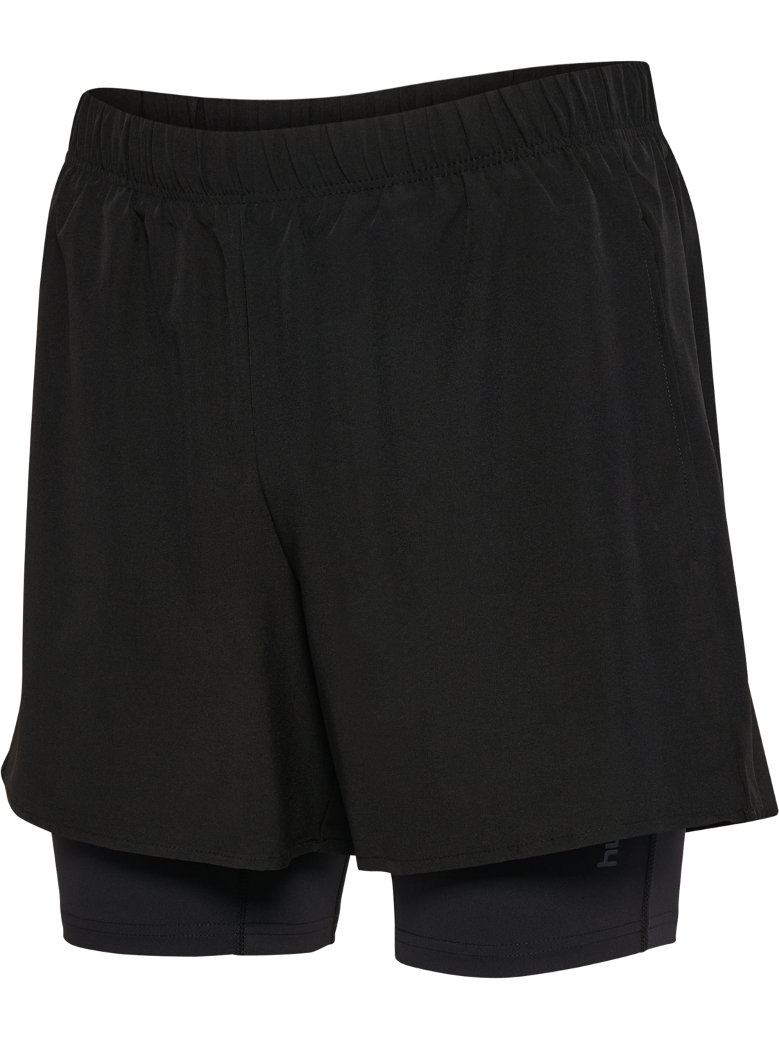 hmlHIIT INTENSITY 2 IN 1 SHORTS, BLACK, packshot