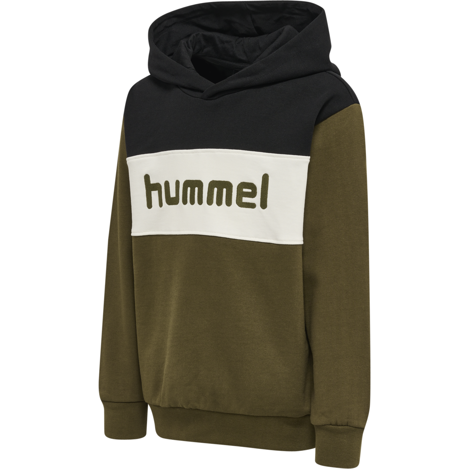 hmlMORTEN HOODIE, DARK OLIVE, packshot