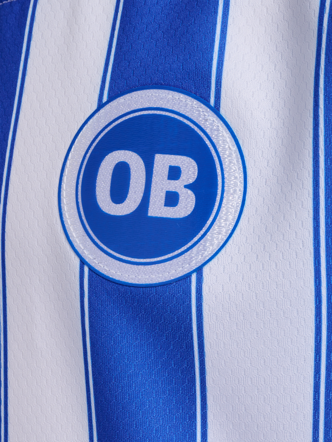 OB 23/24 HOME JERSEY S/S KIDS, WHITE/LAPIS BLUE UNSPONSORED, packshot