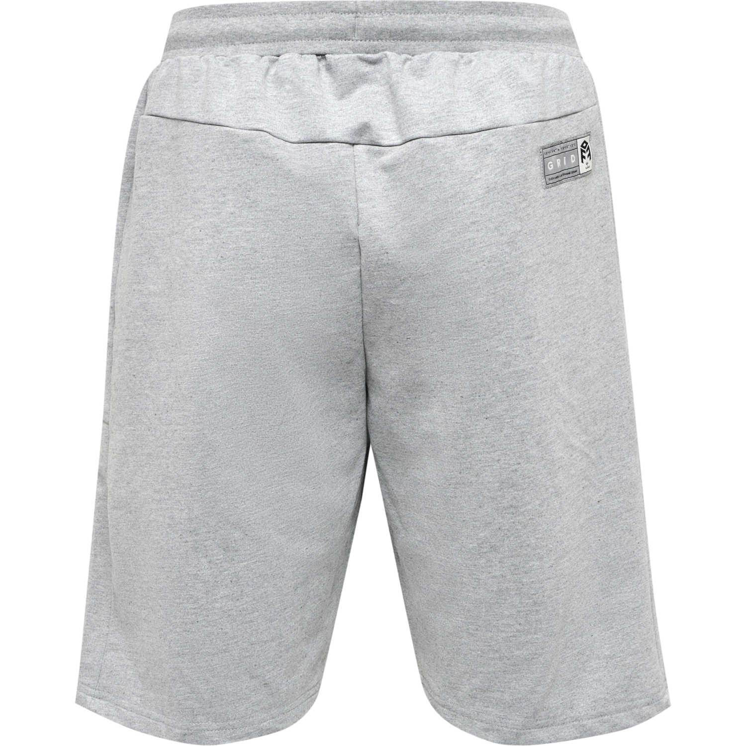 hmlMOVE GRID COTTON SHORTS, GREY MELANGE, packshot