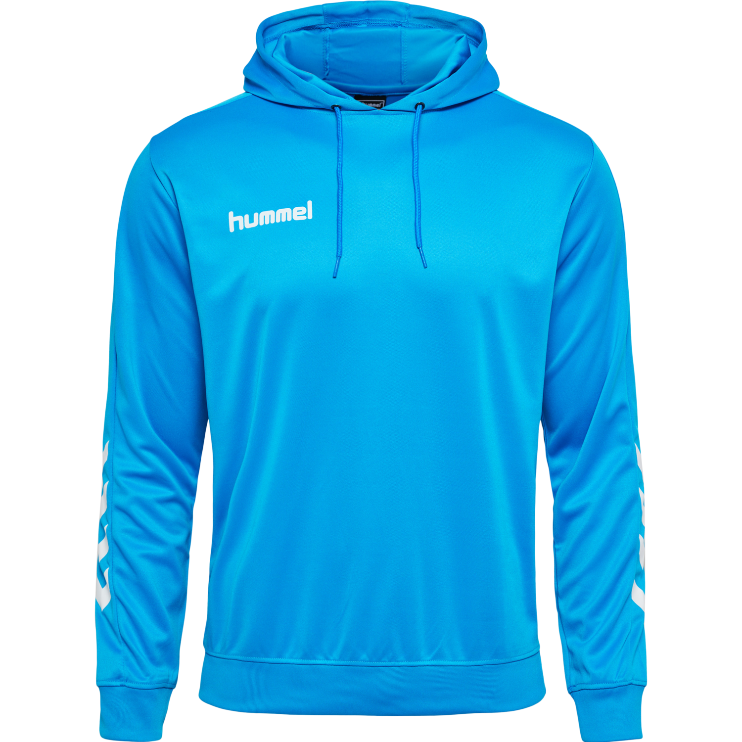 hmlPROMO POLY HOODIE, DIVA BLUE, packshot