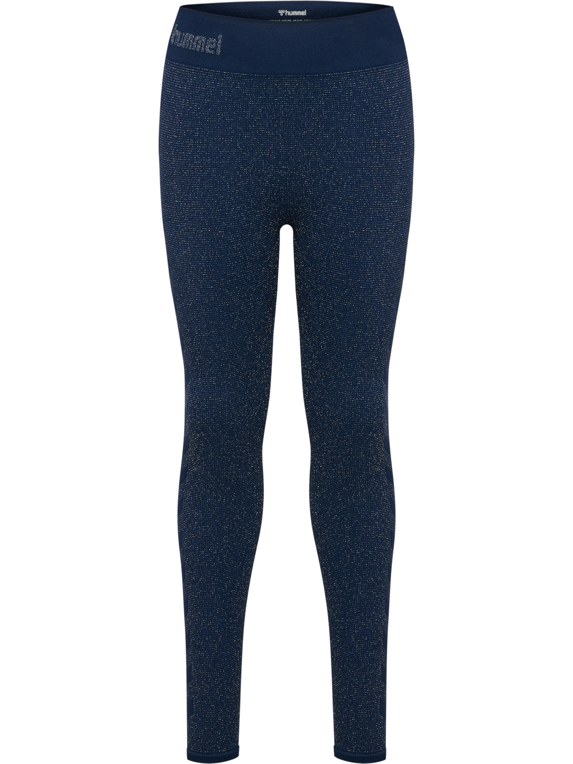 hmlJR SEAMLESS GLITTER TIGHTS, DRESS BLUES, packshot