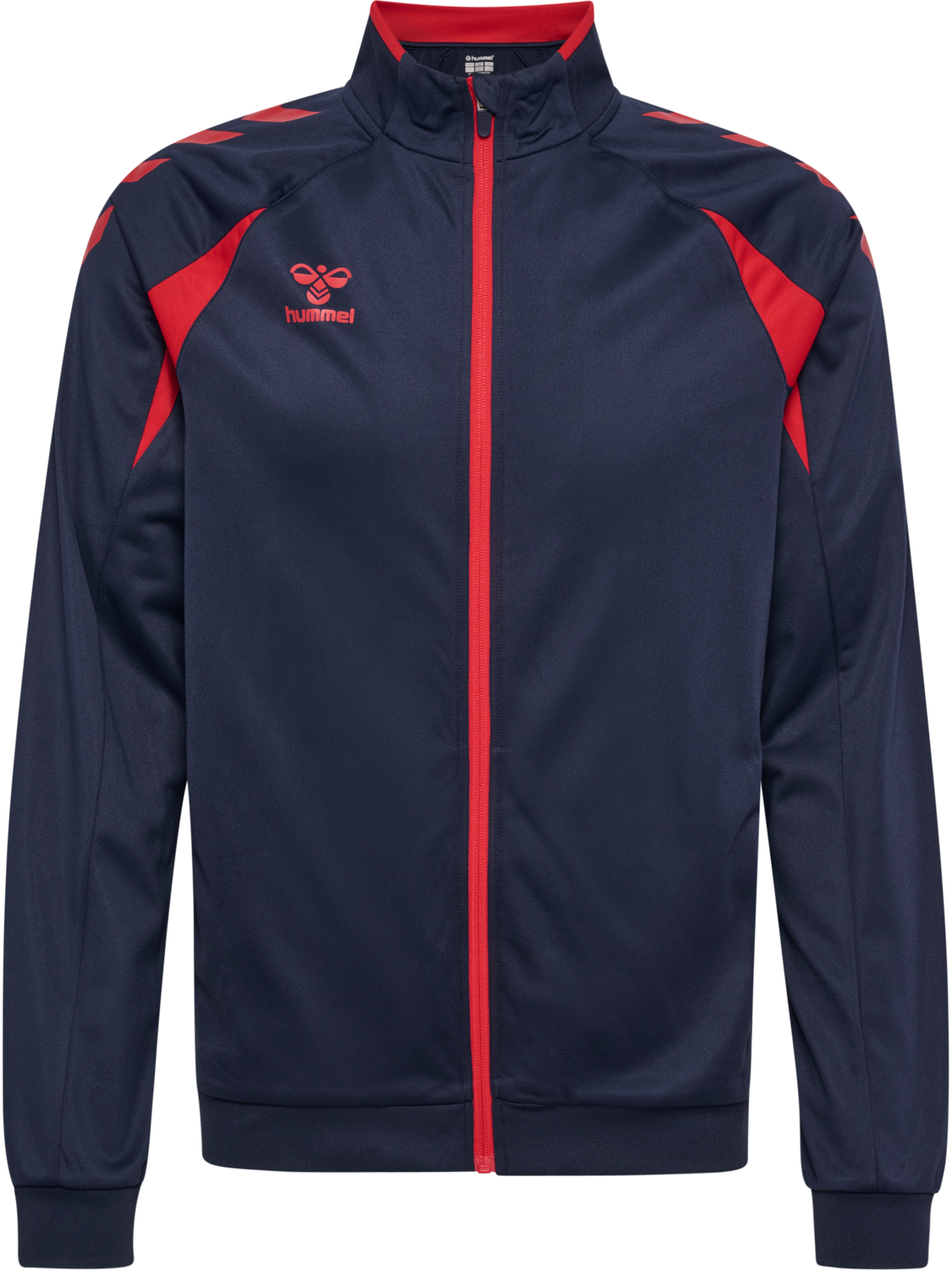 hmlCORE 2.0 TRACK ZIP JACKET, MARINE/TRUE RED, packshot