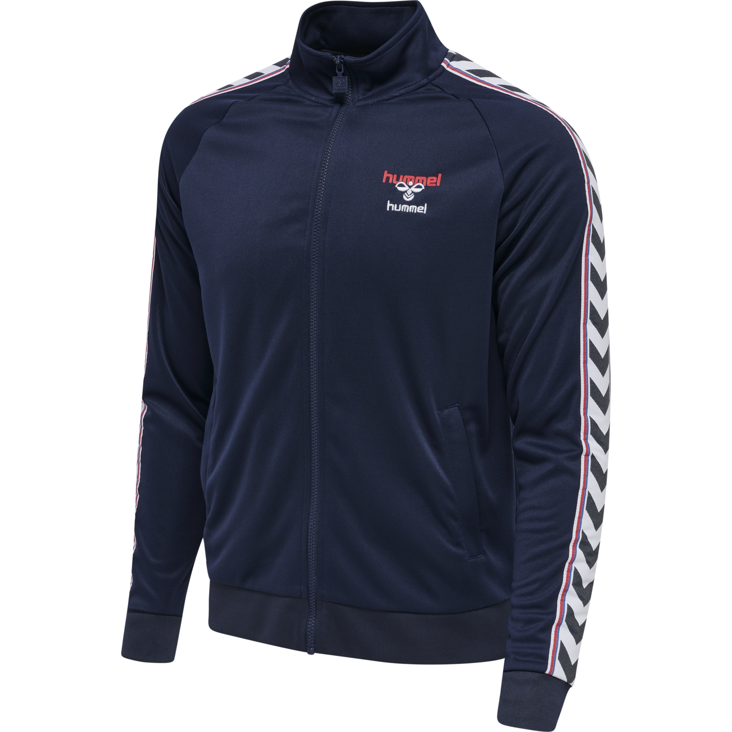 hmlIC LERBY POLY ZIP JACKET, PEACOAT, packshot