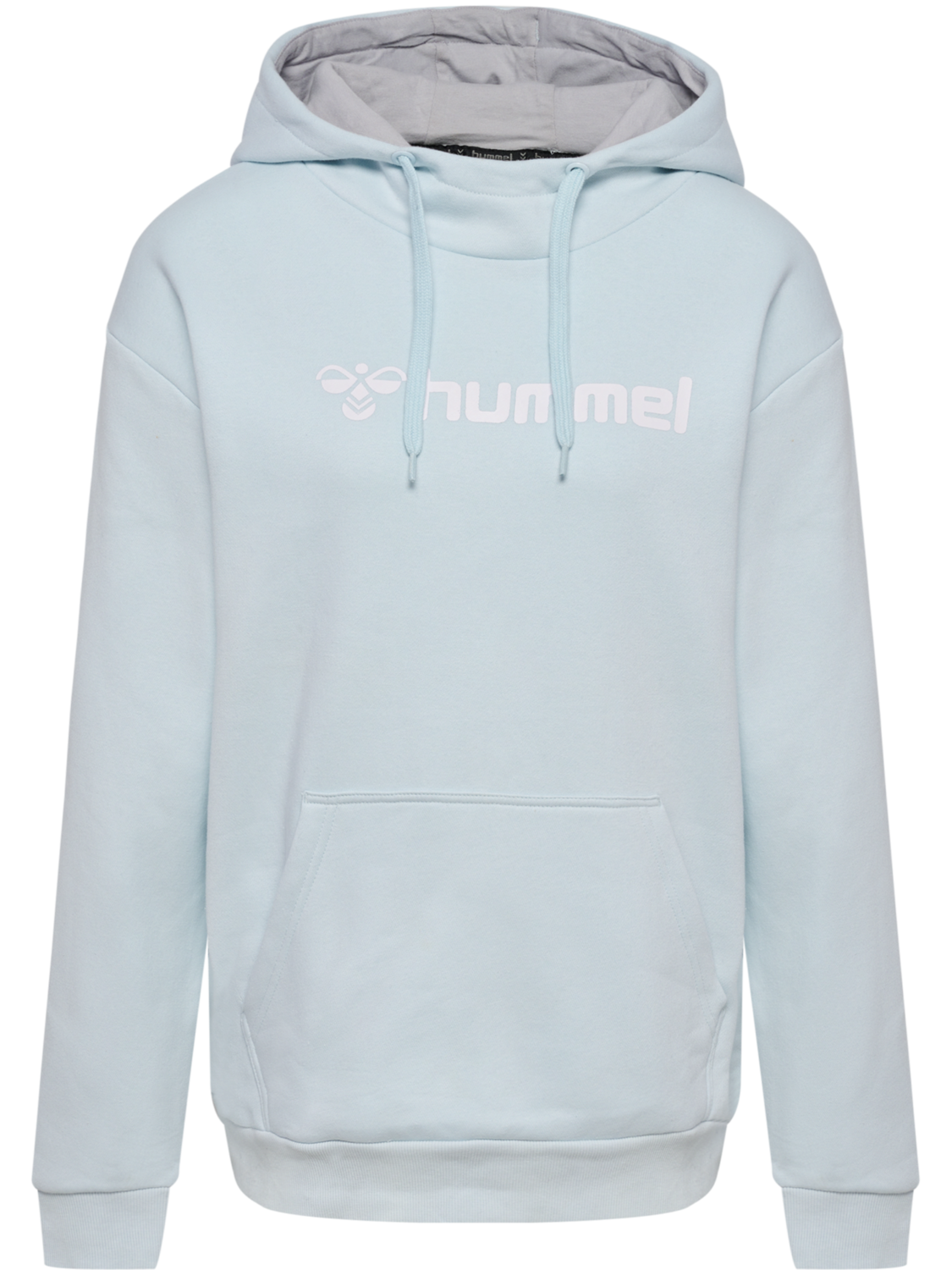 hmlMOVER COTTON HOODIE WOMAN, BABY BLUE, packshot