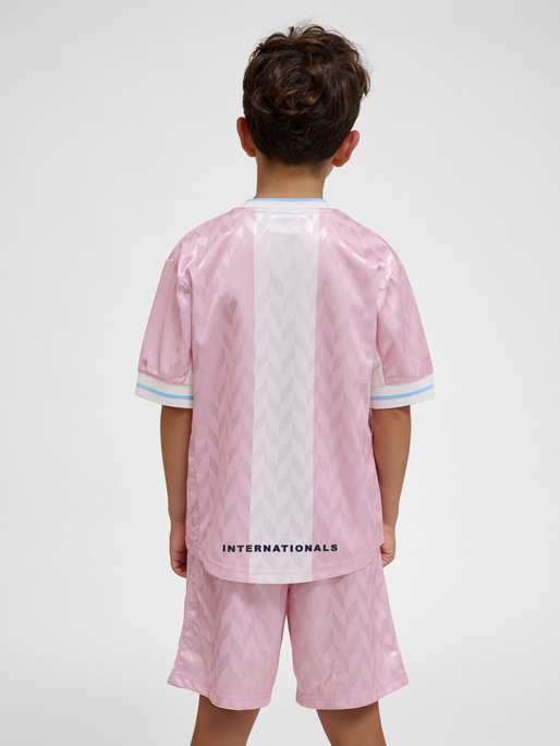 hmlJR LOOSE FB JERSEY S/S, WINSOME ORCHID, model
