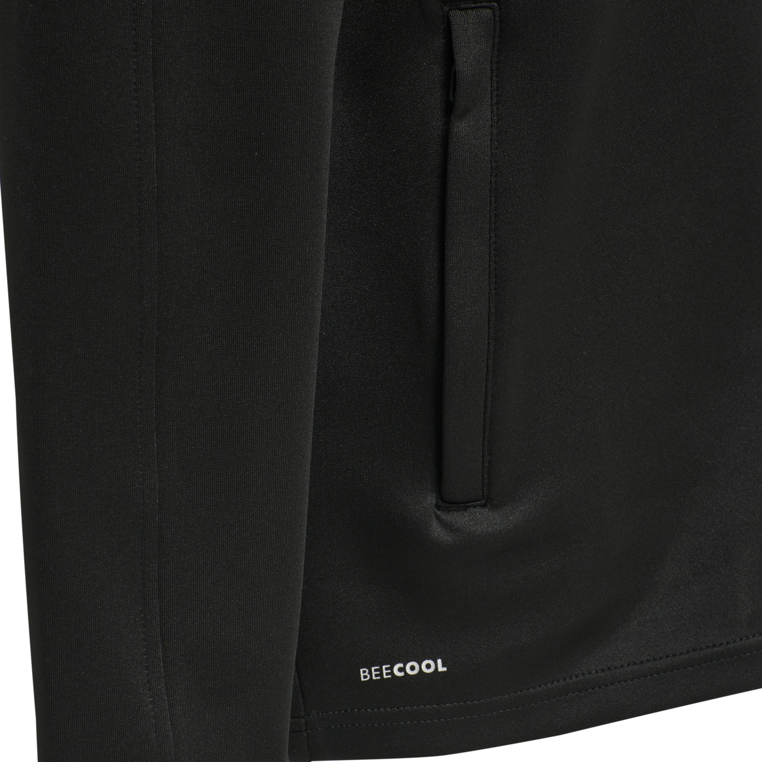 hmlCORE XK POLY ZIP HOOD SWEAT WOMA, BLACK/BLACK, packshot