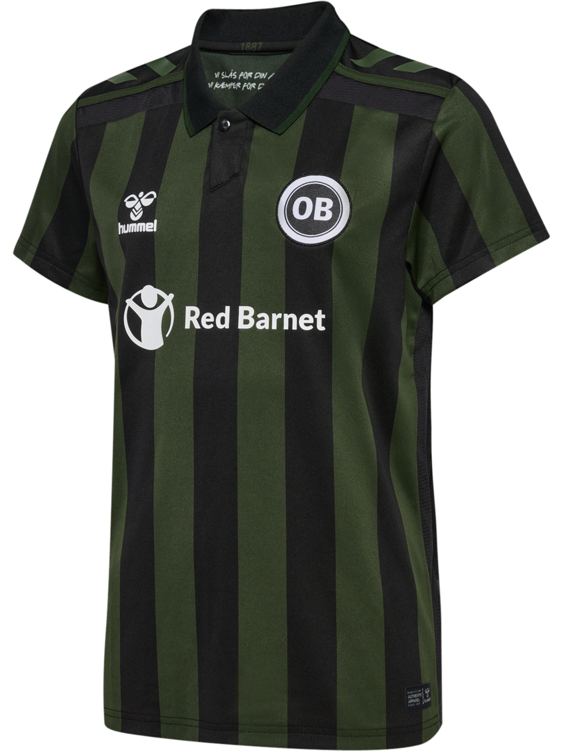 OB 24/25 AWAY JERSEY SS KIDS, BLACK PR, packshot