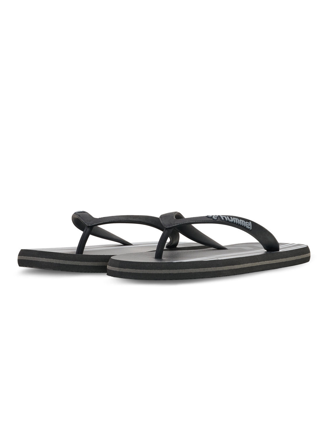 MULTI STRIPE FLIP FLOP, BLACK, packshot