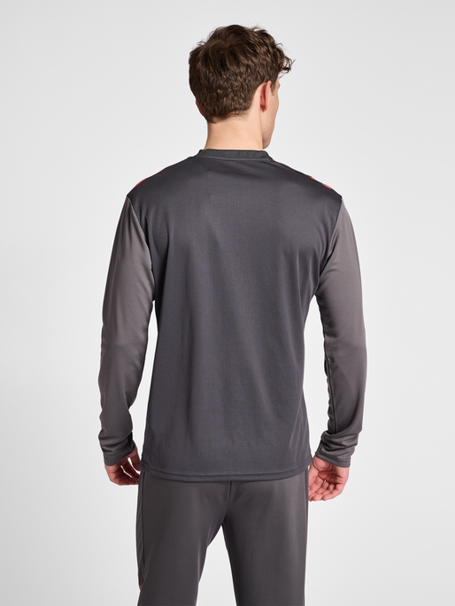 hmlPRO GRID GAME JERSEY L/S, FORGED IRON/QUIET SHADE, model