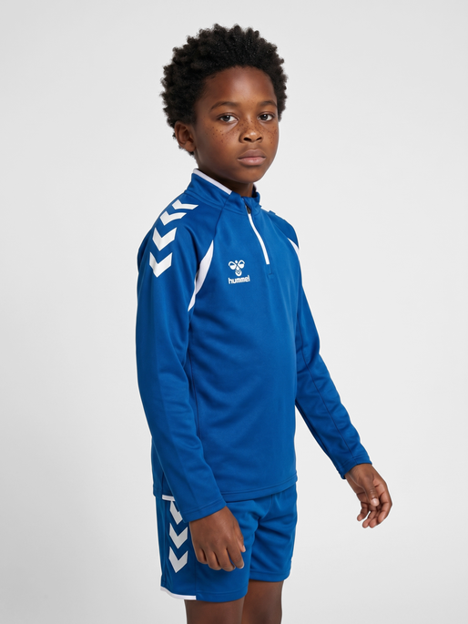 hmlCORE 2.0 HALF ZIP KIDS, TRUE BLUE/WHITE, model