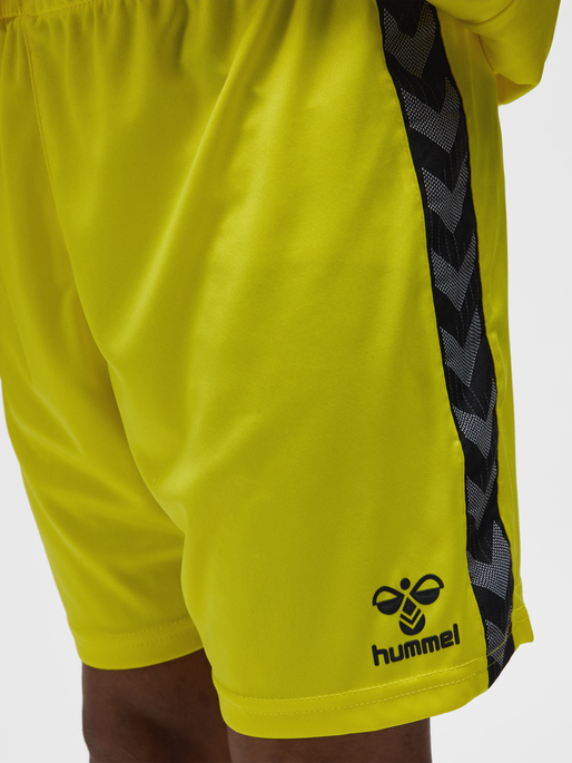 hmlAUTHENTIC PL SHORTS KIDS, BLAZING YELLOW, model