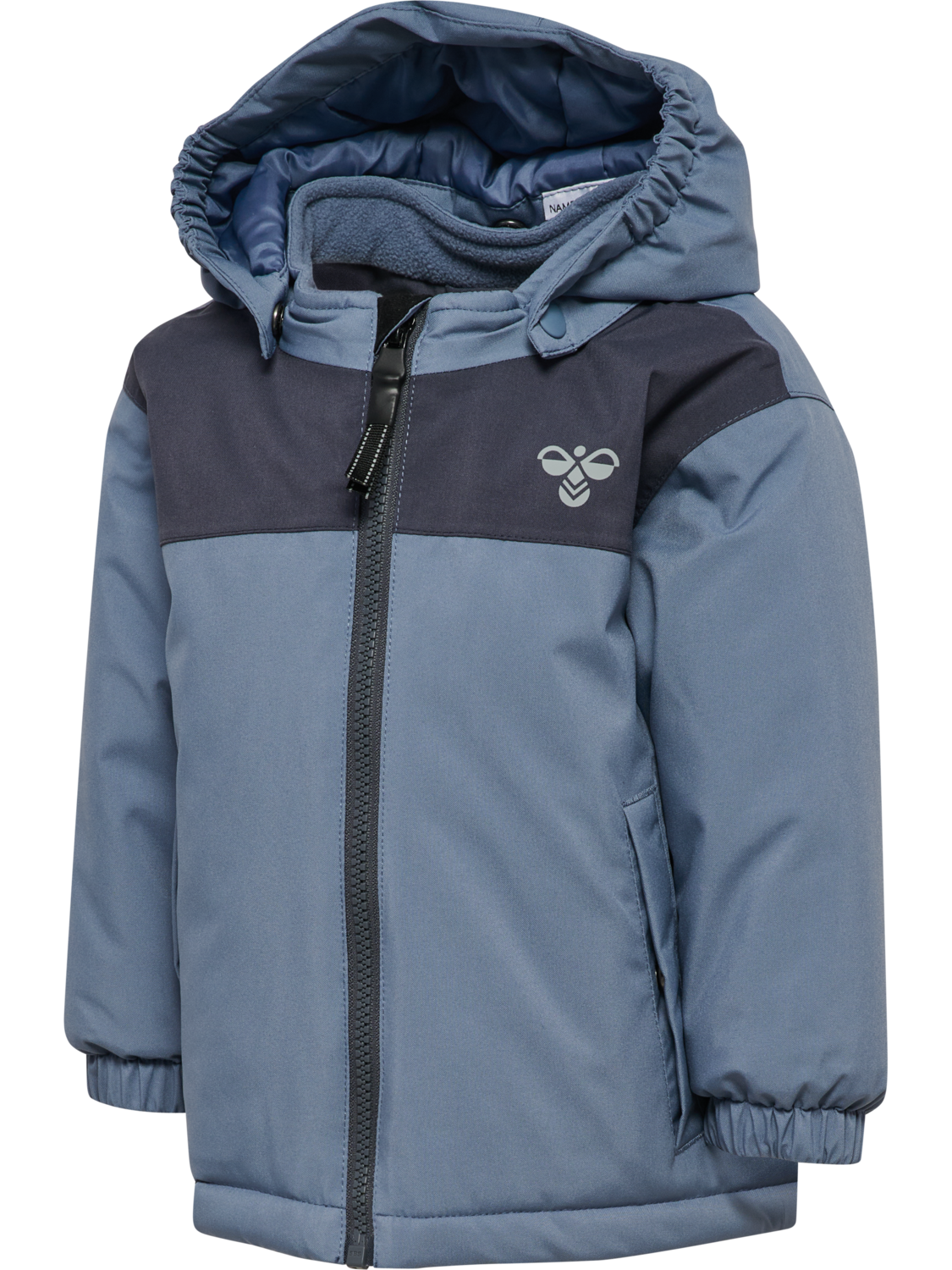 hmlMINI BLOCK JACKET WP, FLINT STONE, packshot
