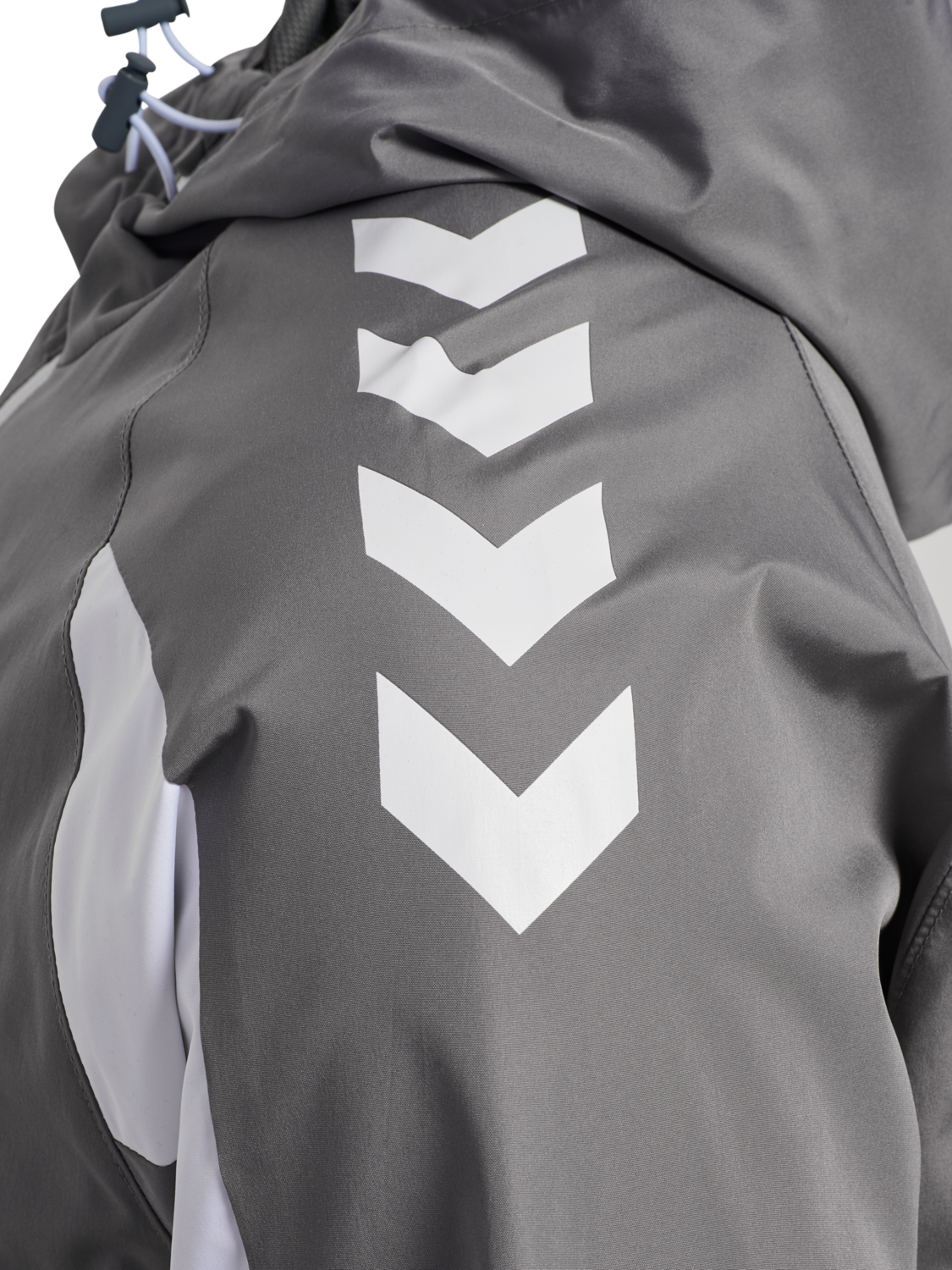 hmlCORE 2.0 ALL-WEATHER JACKET, STEEL GRAY/WHITE, packshot