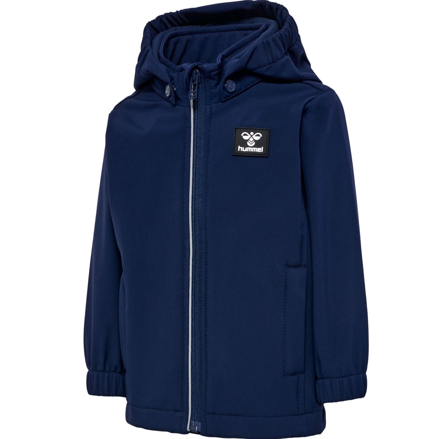 hmlMARS TEX MINI SOFTSHELL JACKET, BLACK IRIS, packshot