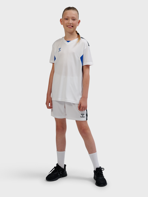hmlAUTHENTIC PL JERSEY S/S KIDS, WHITE/TRUE BLUE, model