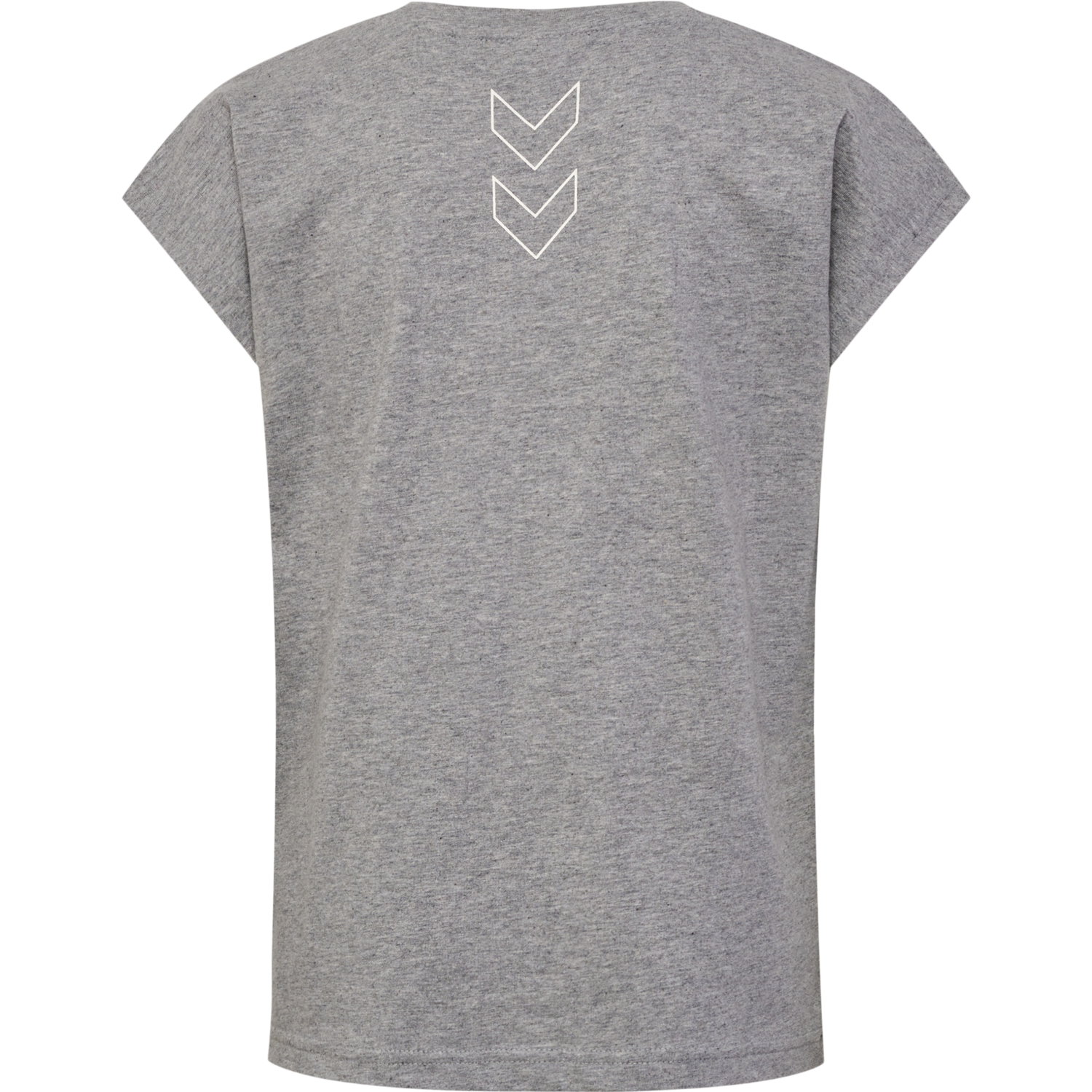 hmlBOXLINE T-SHIRT S/S 2 PK, GREY MELANGE/WOODROSE, packshot
