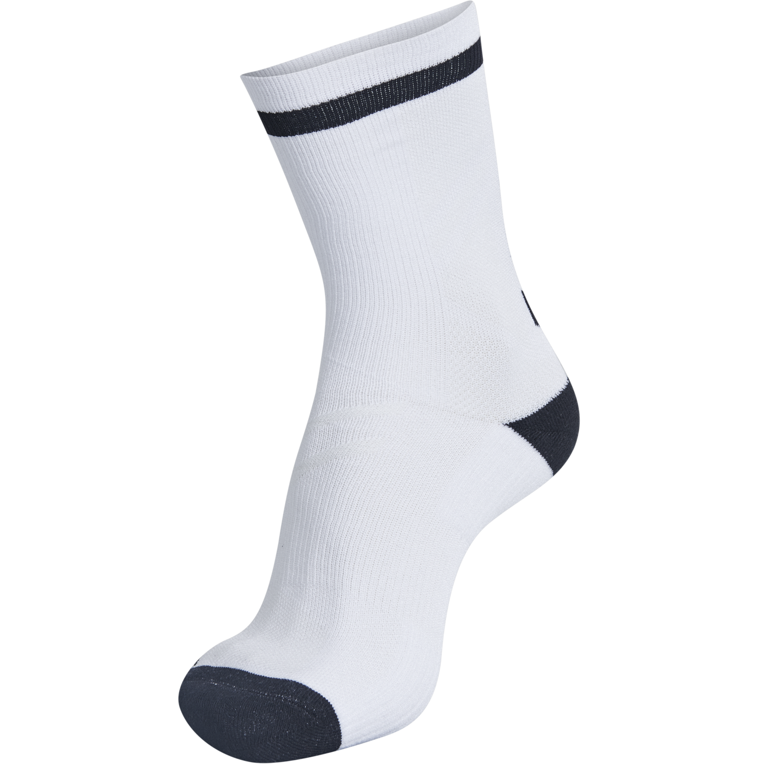 ELITE INDOOR SOCK LOW, WHITE/BLACK, packshot