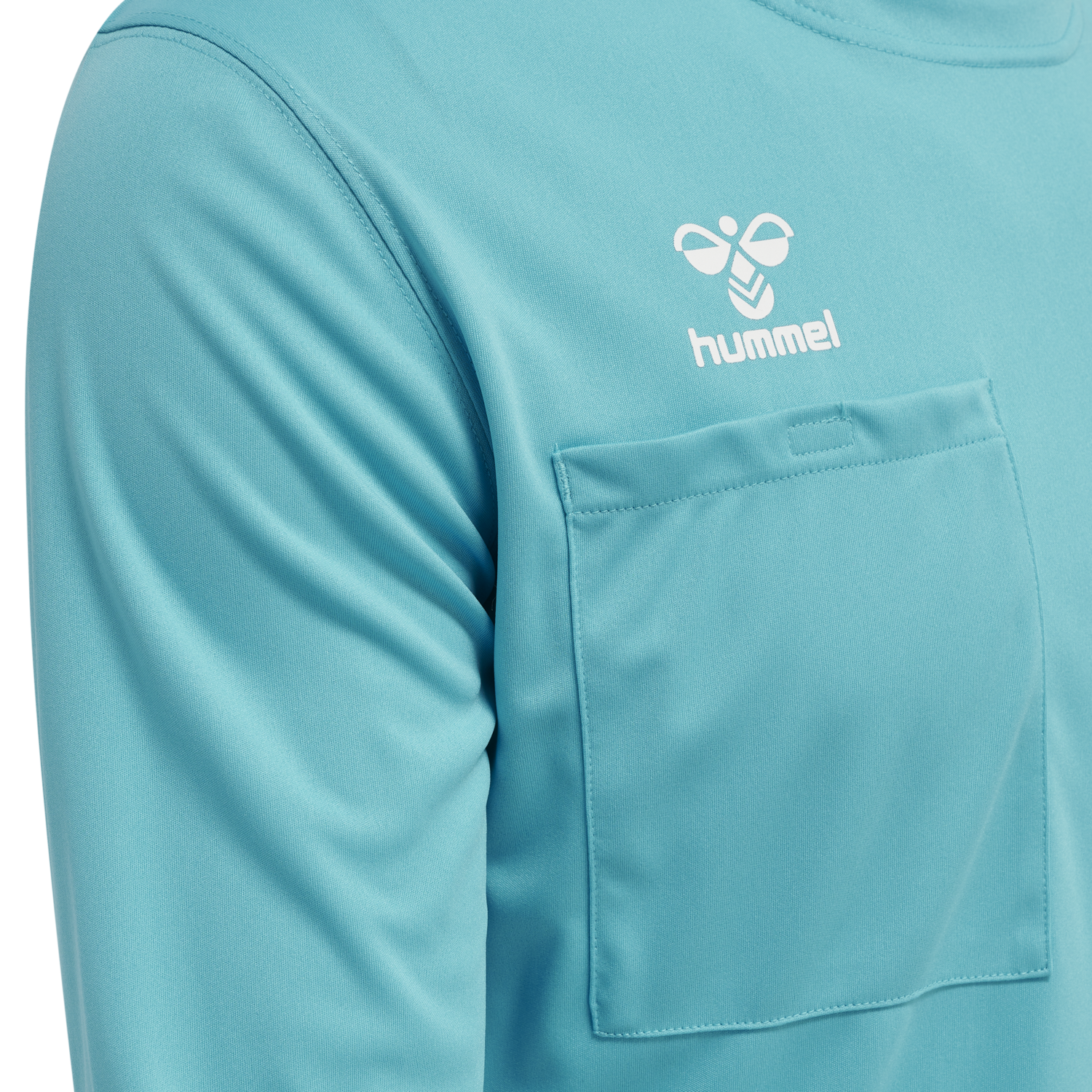 hmlREFEREE CHEVRON JERSEY L/S, SCUBA BLUE, packshot