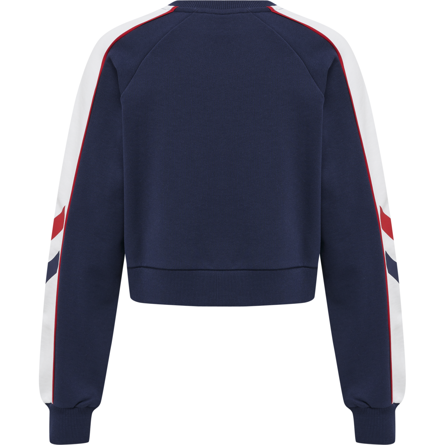 hmlIC DURBAN WOMAN CROP SWEATSHIRT, PEACOAT, packshot