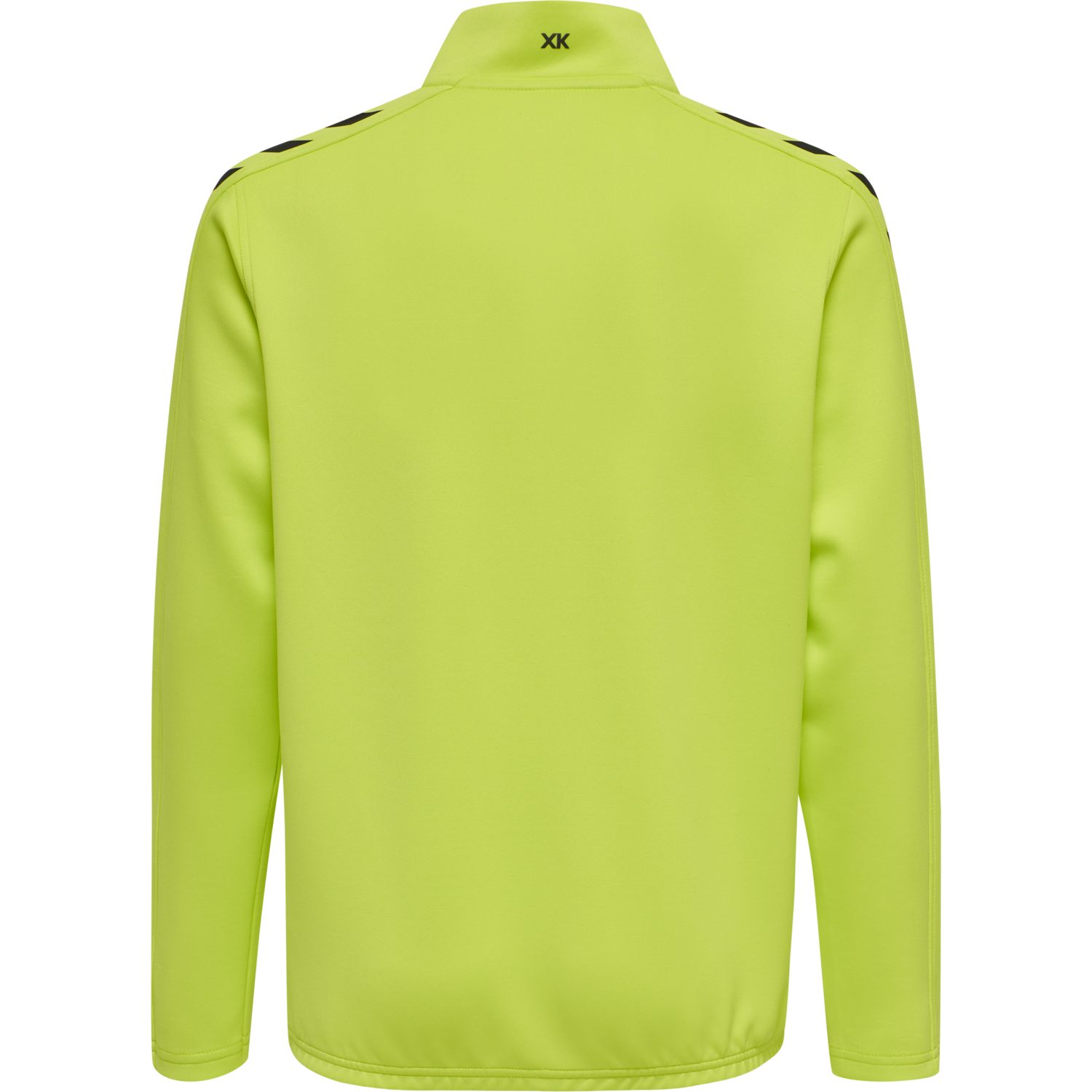 hmlCORE XK HALF ZIP POLY SWEAT KIDS, LIME POPSICLE, packshot