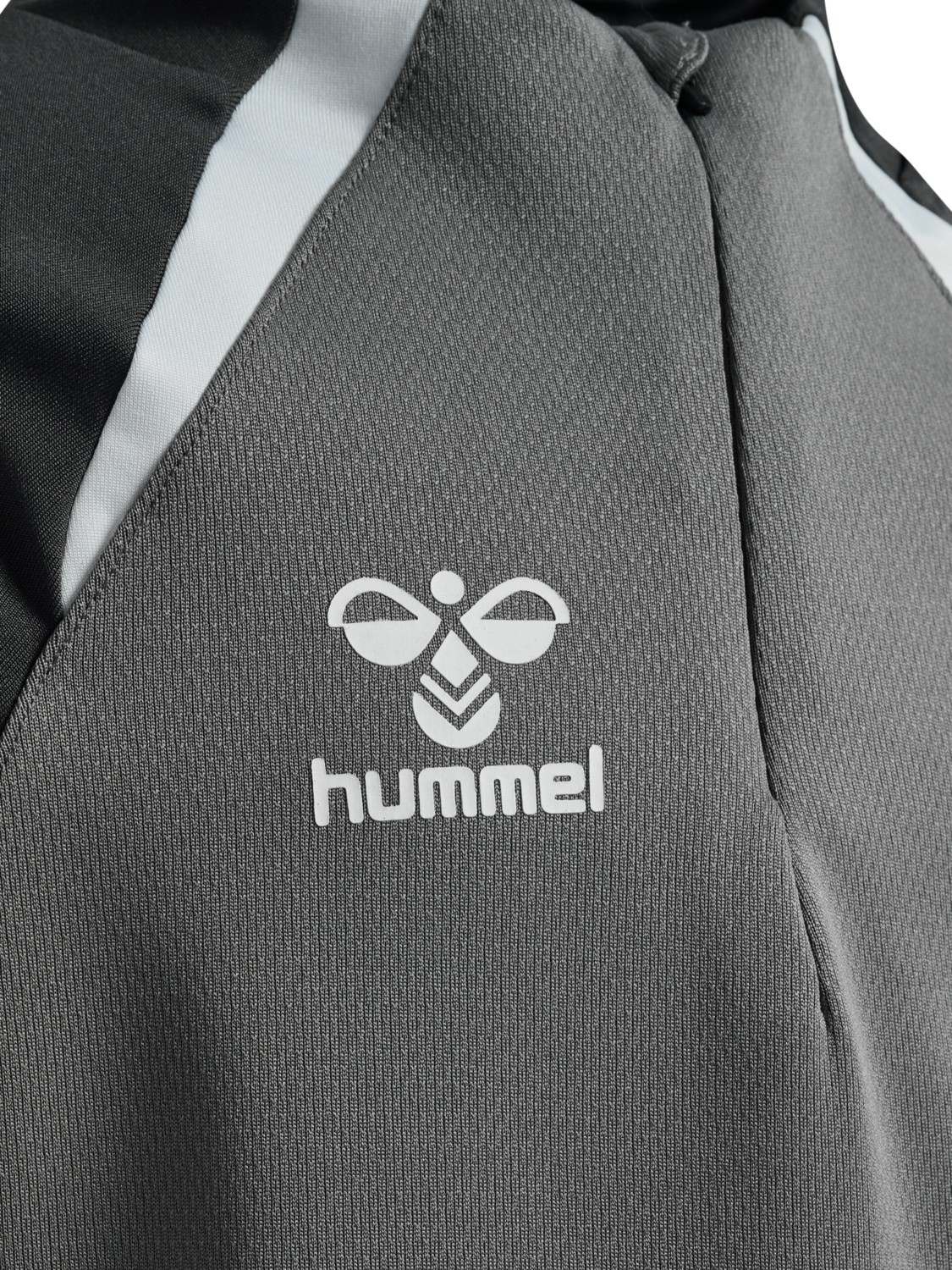 hmlLEAD 2.0 HALF ZIP KIDS, STEEL GRAY/ASPHALT, packshot