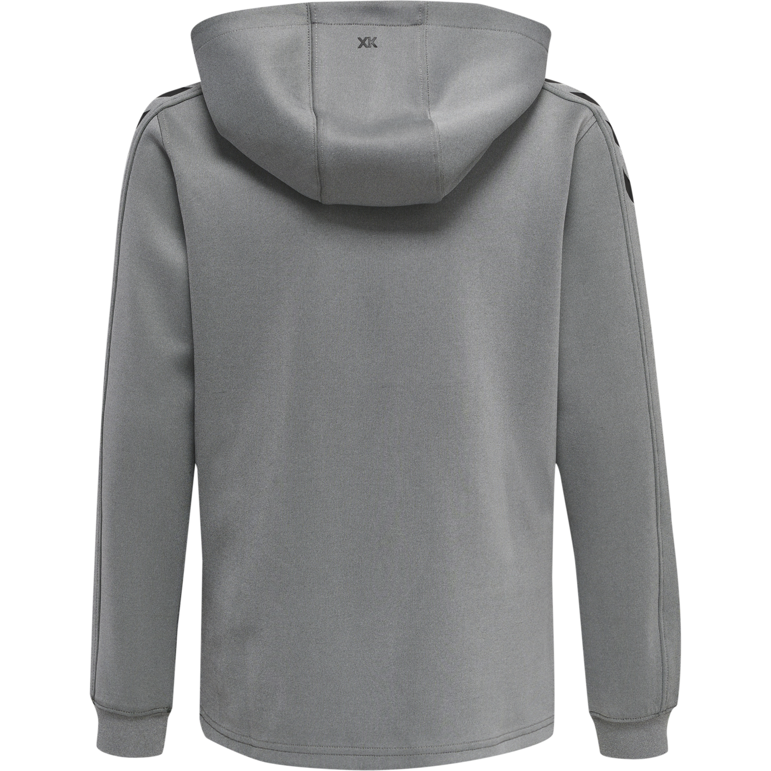 hmlCORE XK POLY KIDS SWEAT HOODIE, GREY MELANGE, packshot
