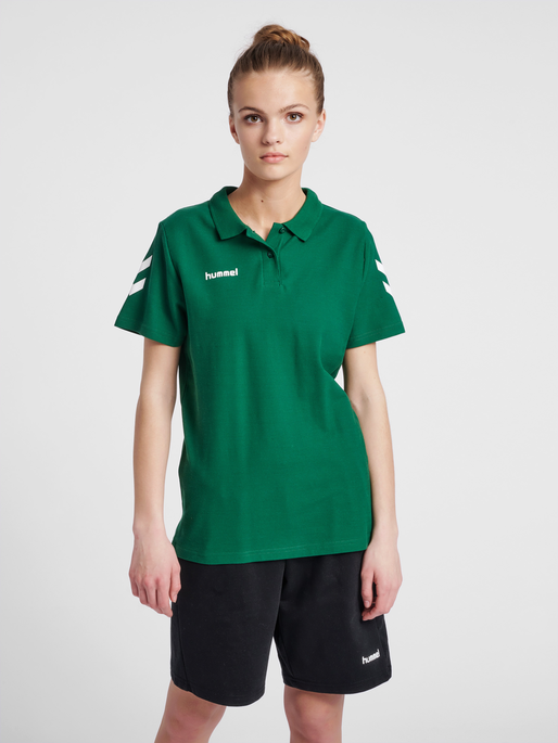 HMLGO COTTON POLO WO, EVERGREEN, model