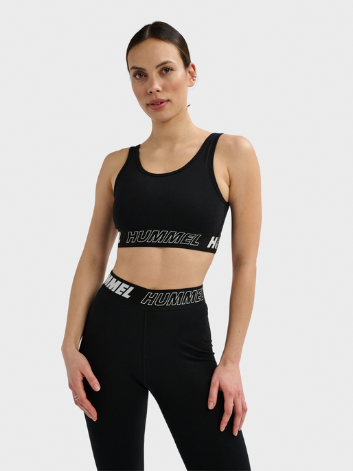 hmlTE MAJA 2-PACK COTTON SPORTS TOP, BLACK/INSIGINA BLUE, model