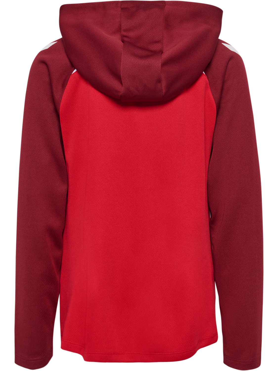 hmlLEAD 2.0 ZIP HOODIE KIDS, TRUE RED/MAROON, packshot