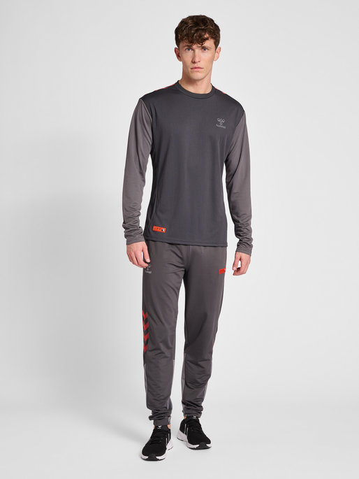 hmlPRO GRID GAME JERSEY L/S, FORGED IRON/QUIET SHADE, model