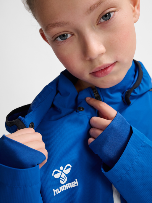 hmlAUTHENTIC ALL WEATHER JACKET KID, TRUE BLUE, model
