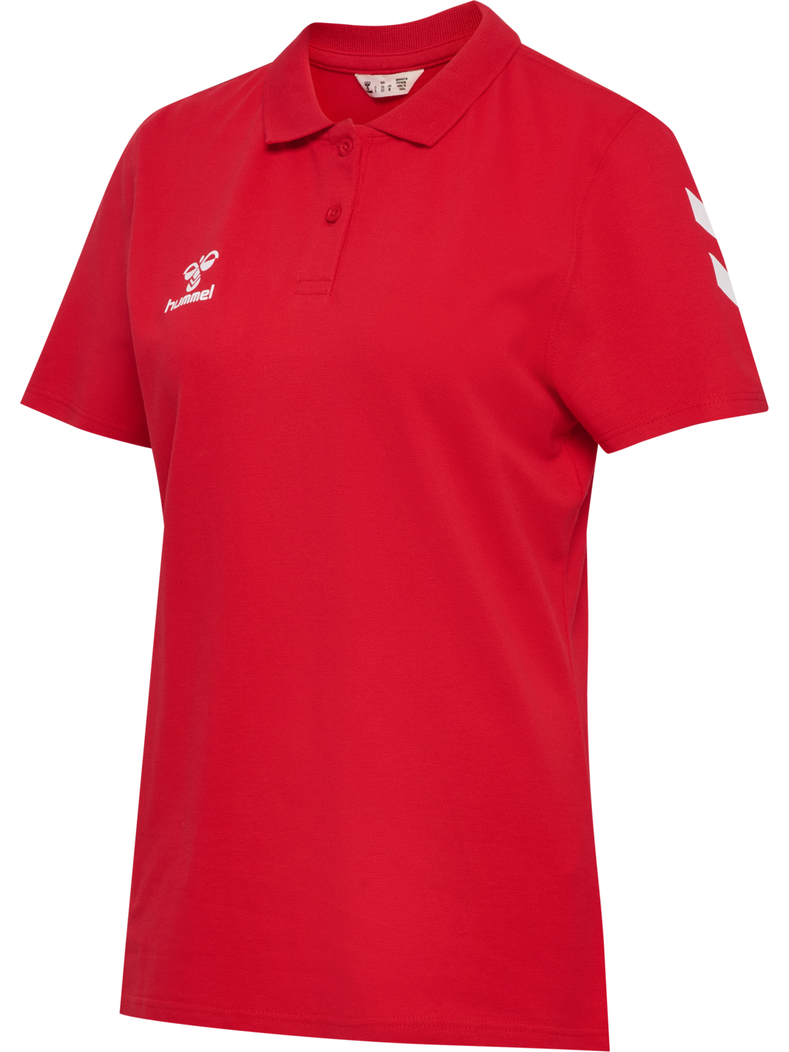 hmlGO 2.0 CHEVRON POLO WOMAN, TRUE RED, packshot