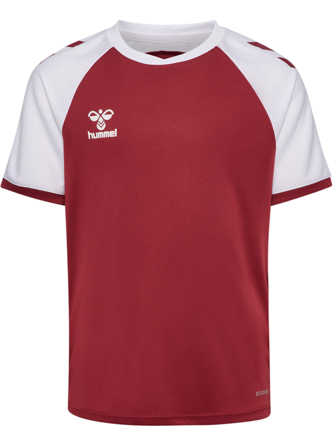 hmlMATCH LEAGUE JERSEY S/S KIDS, MAROON/WHITE, packshot