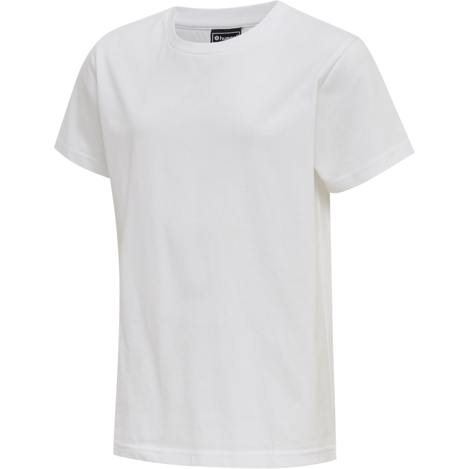 hmlRED BASIC T-SHIRT S/S KIDS, WHITE, packshot