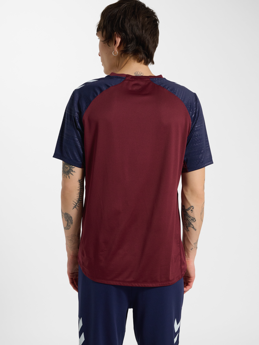 DBU 26 PRO TR JERSEY S/S, WINDSOR WINE/PEACOAT, model