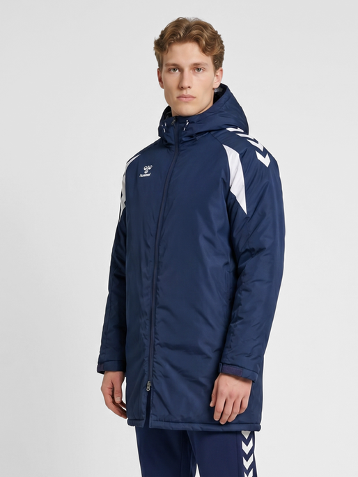 hmlCORE 2.0 BENCH JACKET, MARINE/WHITE, model