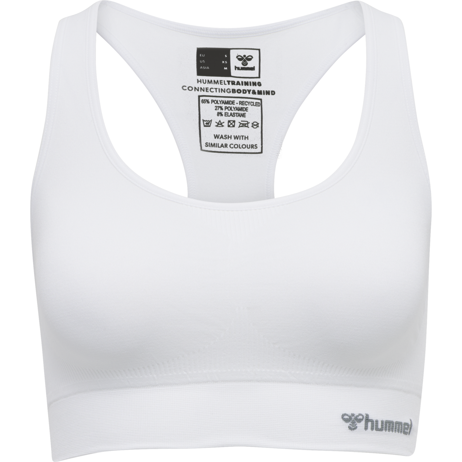 hmlTIF SEAMLESS SPORTS TOP, WHITE, packshot