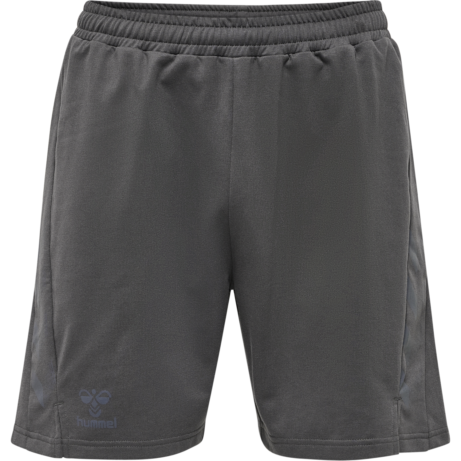 hmlOFFGRID COTTON SHORTS, FORGED IRON/JET BLACK, packshot