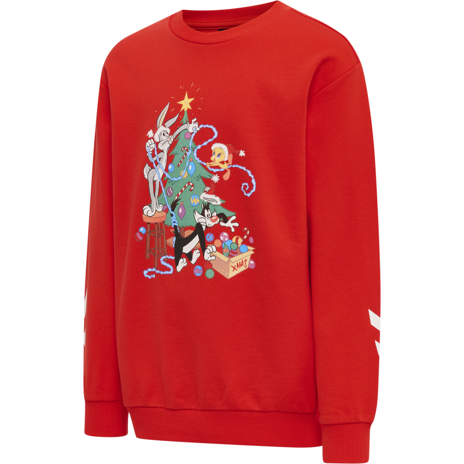 hmlBUGS BUNNY DOS SWEATSHIRT, FIERY RED, packshot