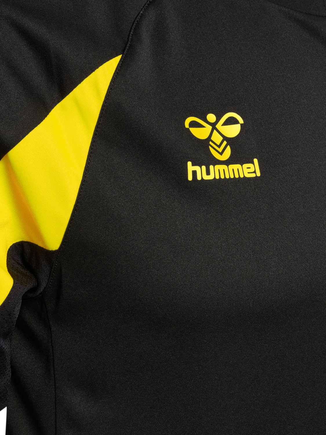 hmlCORE 2.0 JERSEY S/S, BLACK/BLAZING YELLOW, packshot
