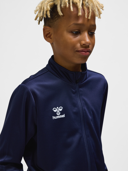 hmlESSENTIAL TRACK JACKET KIDS, MARINE, model